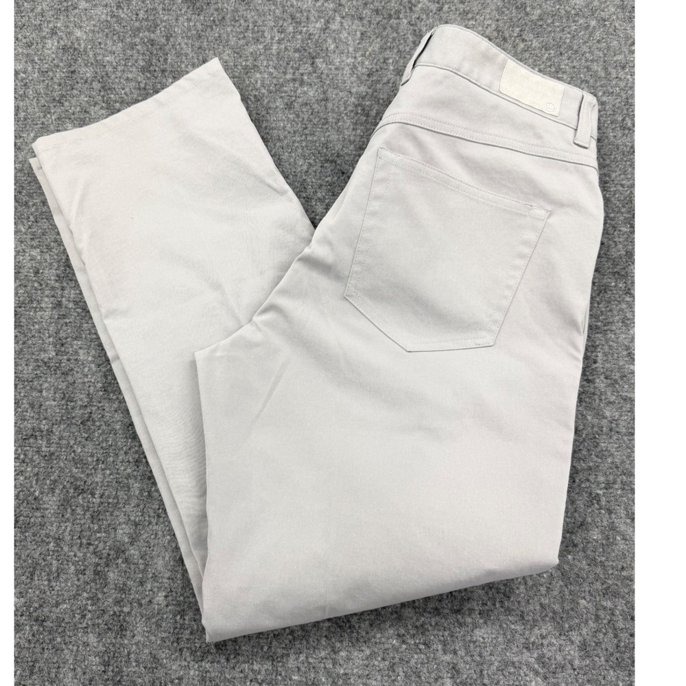 Peter Millar Gale 5-Pocket Tech Pants Mens 32 Gray Golf Performance Trousers